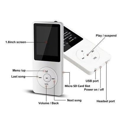 Portable Media Hub with Bluetooth and 1.8-Inch Display