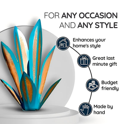 Stylish Metal Agave-Inspired Garden Ornament for Any Space