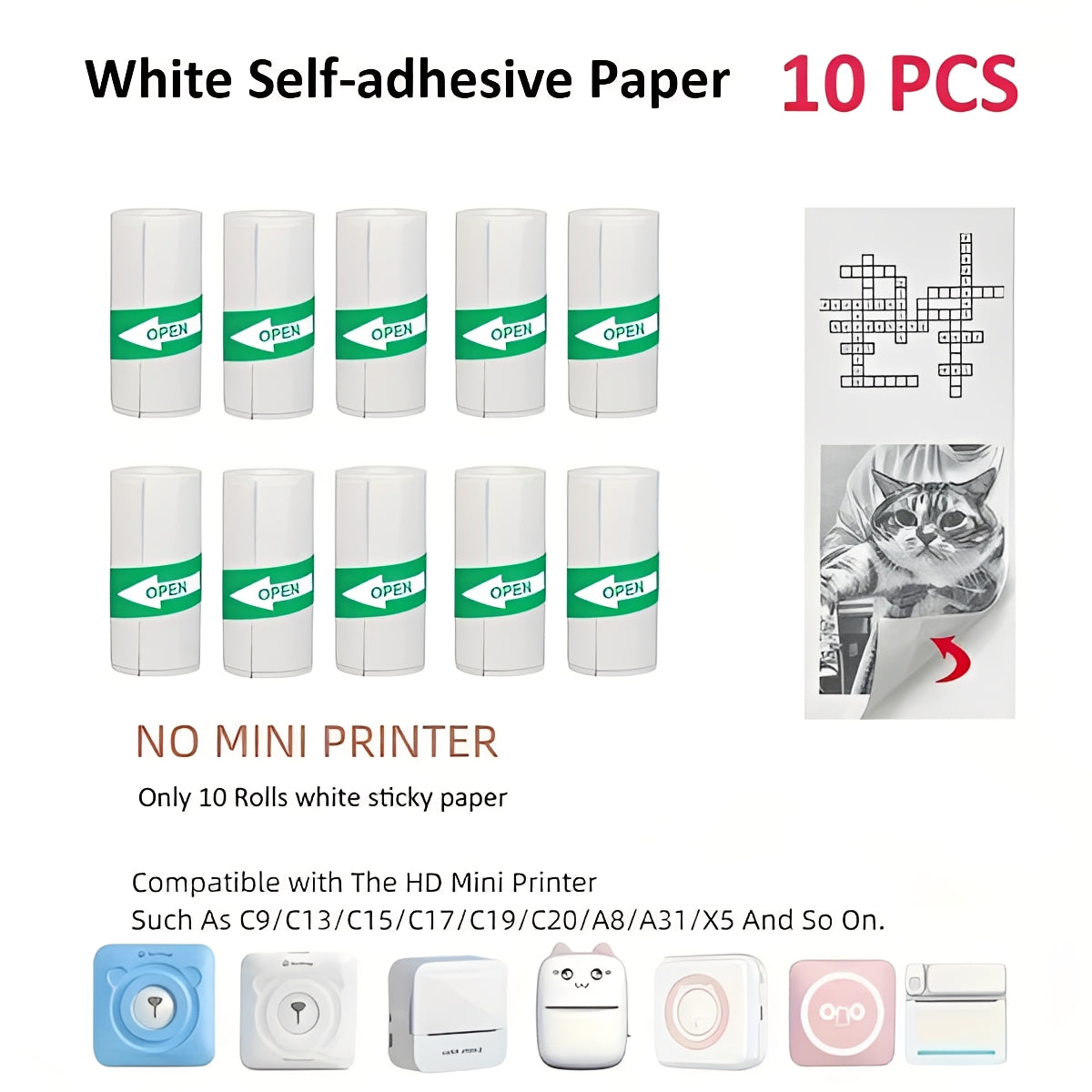 Portable Bluetooth Label and Sticker Printer for Instant Memories