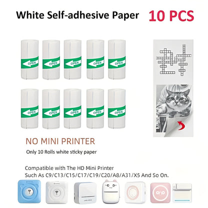 Portable Bluetooth Label and Sticker Printer for Instant Memories