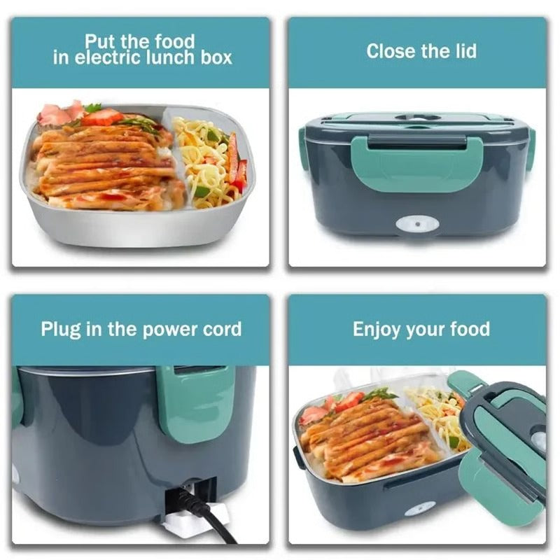 Versatile Heated Lunch Carrier for Home and On-the-Go
