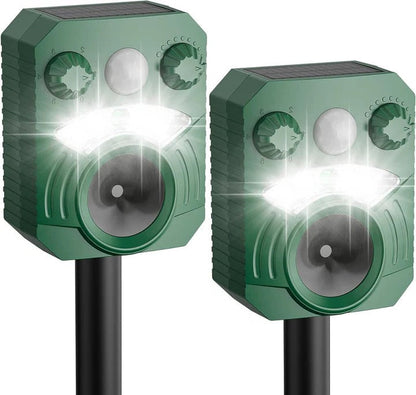 Eco-Friendly Ultrasonic Animal Defense System with 5 Settings
