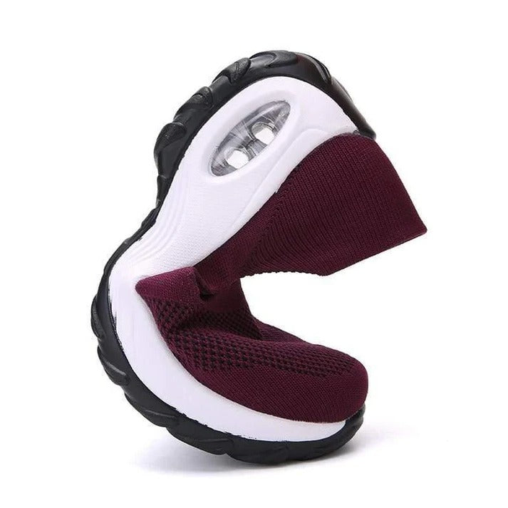 Ladies Lightweight Comfort Sneakers with Supportive Air Cushion
