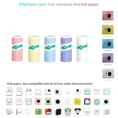 Portable Bluetooth Label and Sticker Printer for Instant Memories