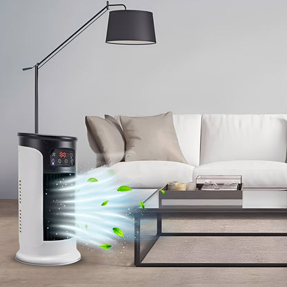 Compact Air Cooler with Water Reservoir and Timer Function