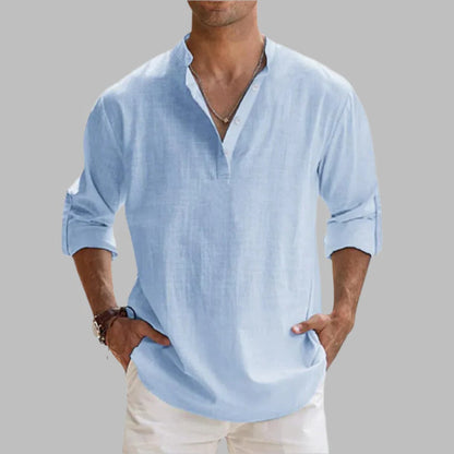 Breezy Linen Button-Up Shirt for Effortless Summer Style