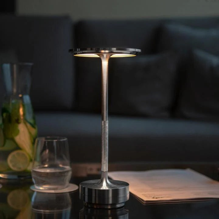 Rechargeable Touch-Controlled Table Lamp with Dimming Feature