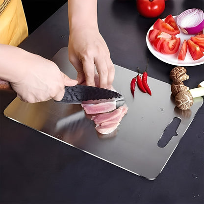 Durable Metal Cutting Board for Effortless Food Prep