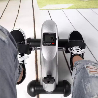 Compact Under-Desk Cycle Trainer with Adjustable Resistance and Display
