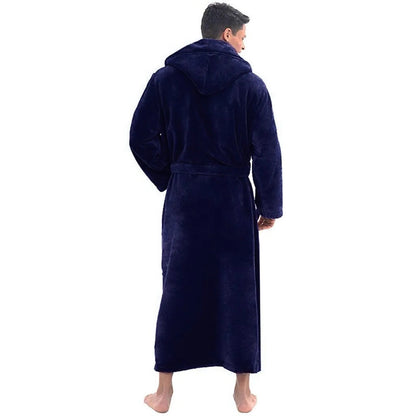 Ultimate Comfort Hooded Bathrobe with Deep Pockets