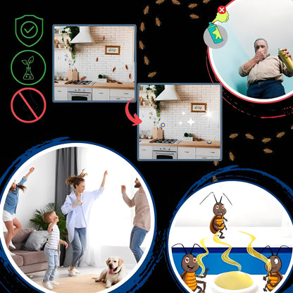Effective Indoor Roach Control Station with Gel Bait