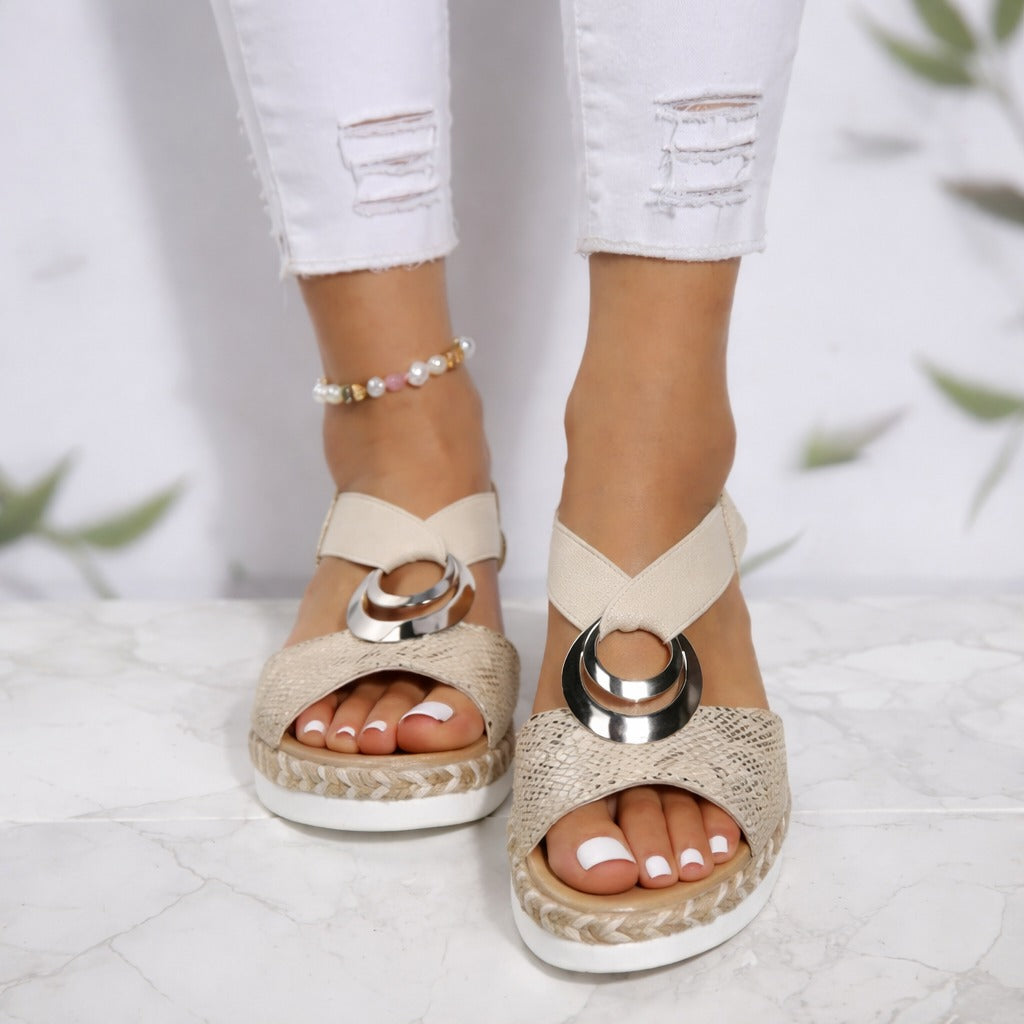 Comfortable Arch-Support Wedge Sandals for Summer Adventures