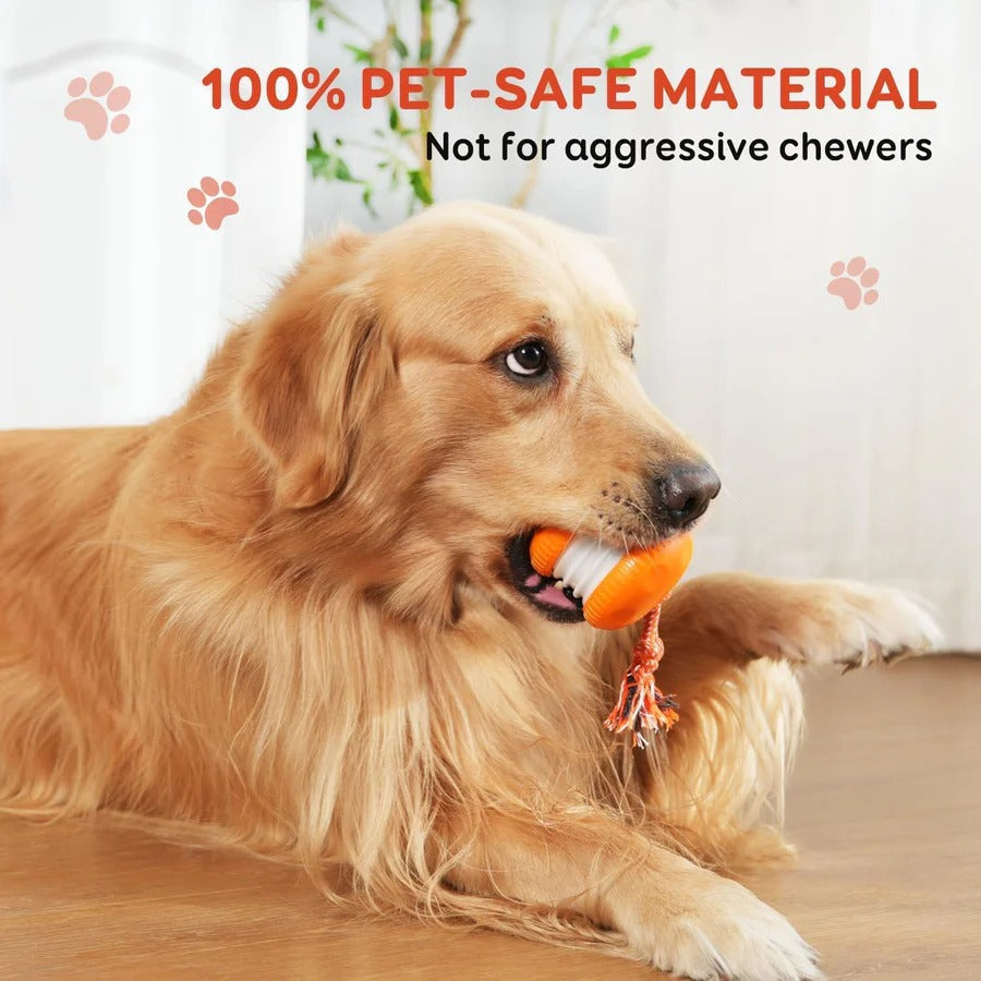 Interactive Rolling Dog Toy with Carry Rope – 2 Pack Set