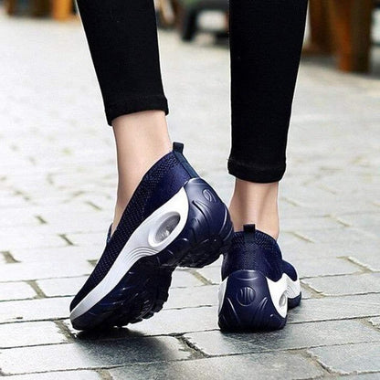 Ladies Lightweight Comfort Sneakers with Supportive Air Cushion