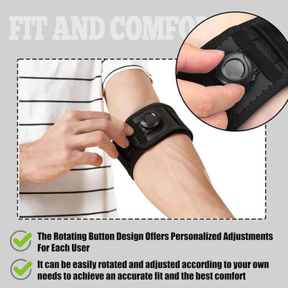 Customizable Elbow Support Strap with Easy Compression Control