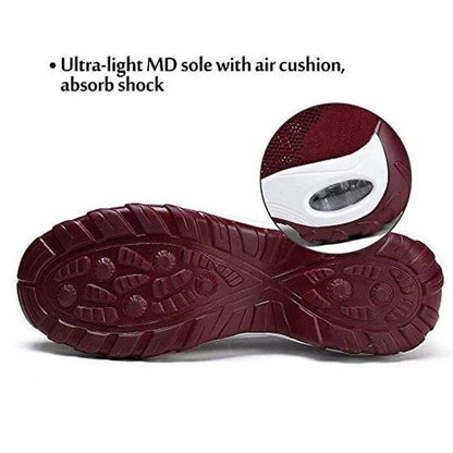 Ladies Lightweight Comfort Sneakers with Supportive Air Cushion