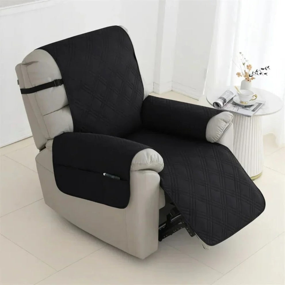 Premium Quilted Recliner Protector, Spill-Resistant Cover