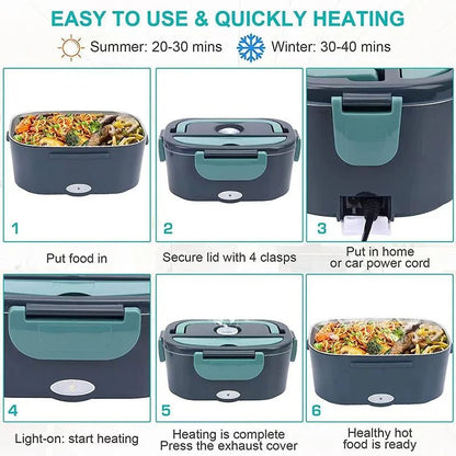 Versatile Heated Lunch Carrier for Home and On-the-Go