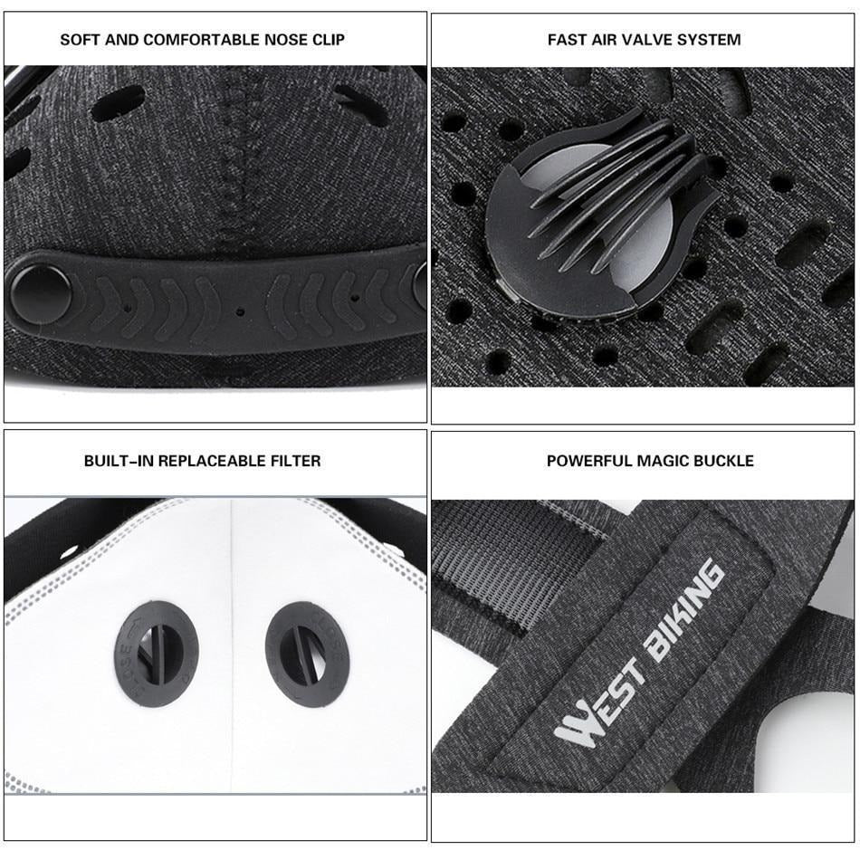 Eco-Friendly Reusable Face Mask with Adjustable Fit & Filters