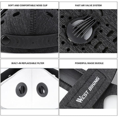 Eco-Friendly Reusable Face Mask with Adjustable Fit & Filters