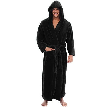 Ultimate Comfort Hooded Bathrobe with Deep Pockets
