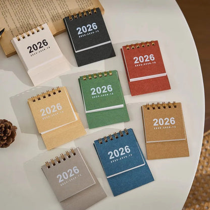 2026 Compact Desk Calendar with Easy-View Stand