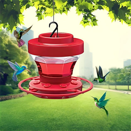 Vibrant Hummingbird Nectar Feeder with Perches & Insect Guard