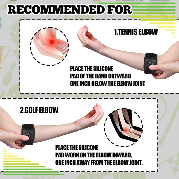 Customizable Elbow Support Strap with Easy Compression Control