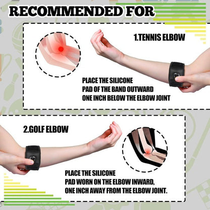 Customizable Elbow Support Strap with Easy Compression Control