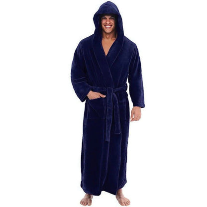 Ultimate Comfort Hooded Bathrobe with Deep Pockets
