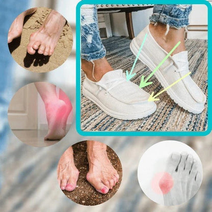 Comfortable Slip-On Canvas Flats with Extra Room for Women