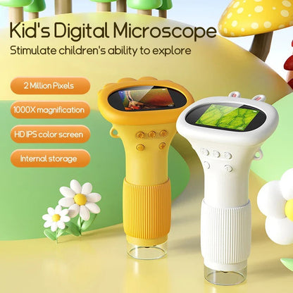 Pocket-Sized Explorer Microscope with 1000X Zoom for Kids