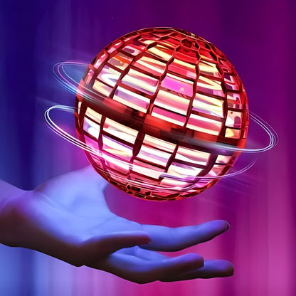 LED-Enhanced Motorized Flying Sphere Toy for Dynamic Fun