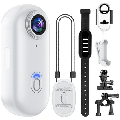 Versatile 4K Mini Action Camera with Waterproof Design and 128GB Storage