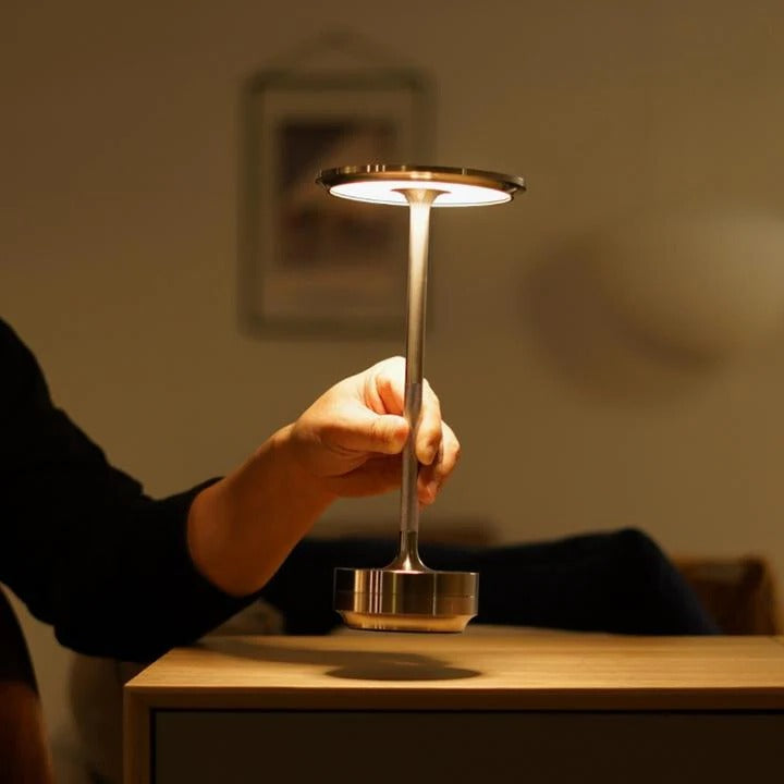 Rechargeable Touch-Controlled Table Lamp with Dimming Feature