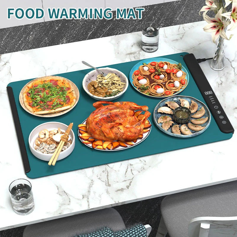 Smart Heat Food Warmer Mat with Custom Temperature Settings