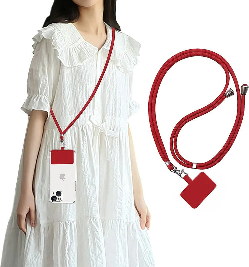 Hands-Free Phone Lanyard with Adjustable Neck Strap