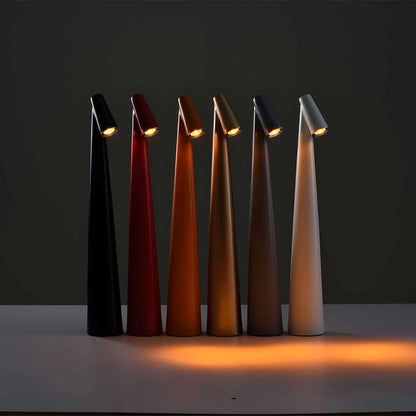 Portable Aluminum Desk Lamp with Adjustable Brightness & USB Charge