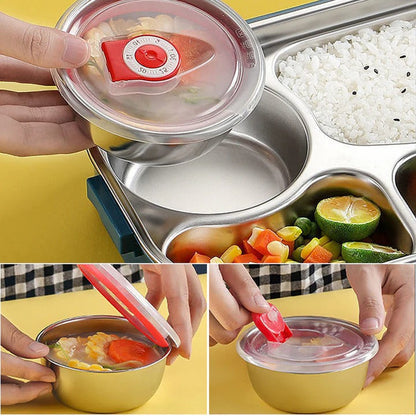 Insulated Stainless Steel Lunch Container with Compartments