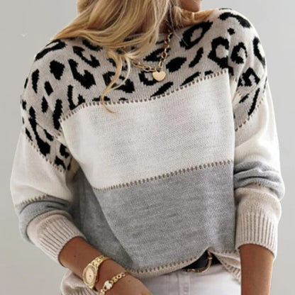 Striking Animal Print Sweater for Effortless Style