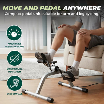 Versatile Under-Desk Exerciser with Adjustable Resistance for Full Body Fitness