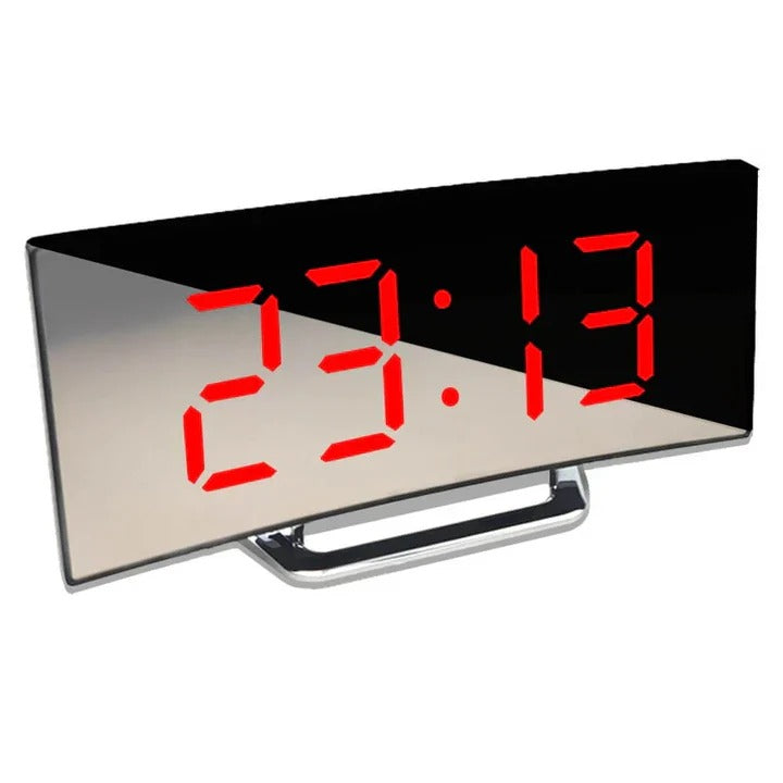 Sleek LED Alarm Clock with Adjustable Brightness Control