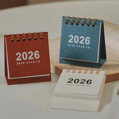 2026 Compact Desk Calendar with Easy-View Stand
