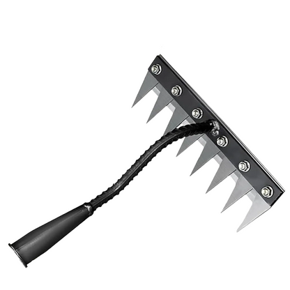 Heavy-Duty Garden Rake for Precision Weeding & Soil Care