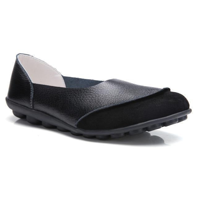 Women's Comfortable Wide Fit Suede Slip-On Loafers