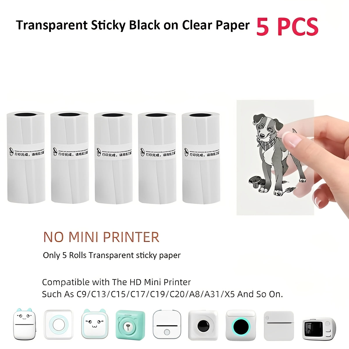 Portable Bluetooth Label and Sticker Printer for Instant Memories