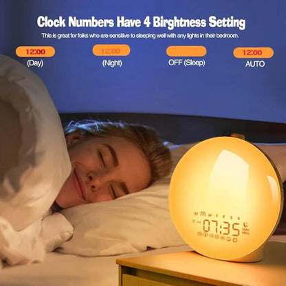 Natural Dawn Alarm Clock with Soothing Sound Options