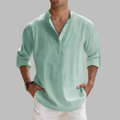 Breezy Linen Button-Up Shirt for Effortless Summer Style