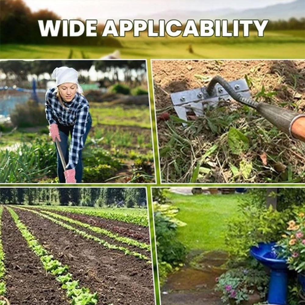Heavy-Duty Garden Rake for Precision Weeding & Soil Care