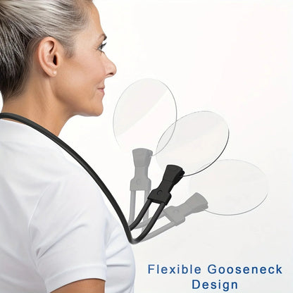Hands-Free Magnifying Lens with 5X Zoom and Adjustable Neck Strap